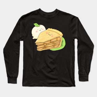 Apple pie with vanilla icecream Long Sleeve T-Shirt